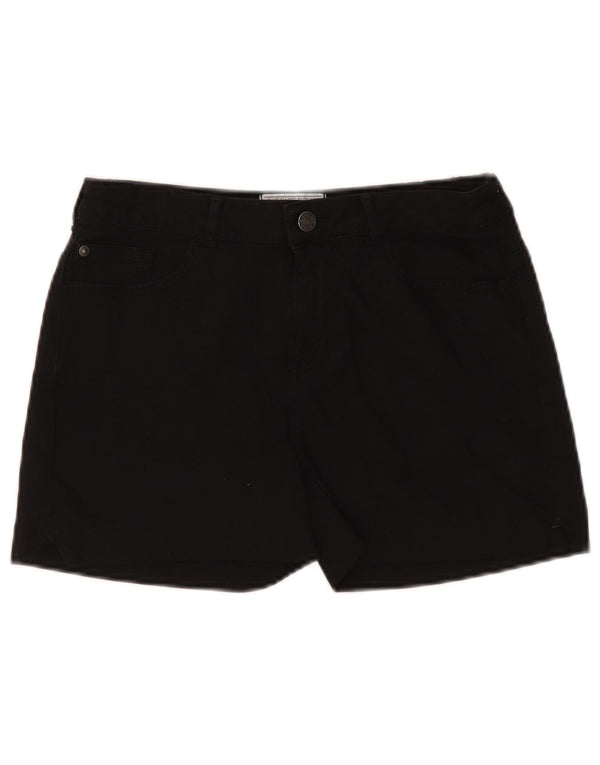 Shorts jeans feminino Fat Face UK 10 pequeno W27 preto