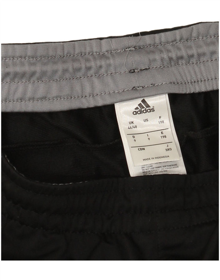 Calças de treino masculinas Adidas UK 46/48 XL poliéster preto