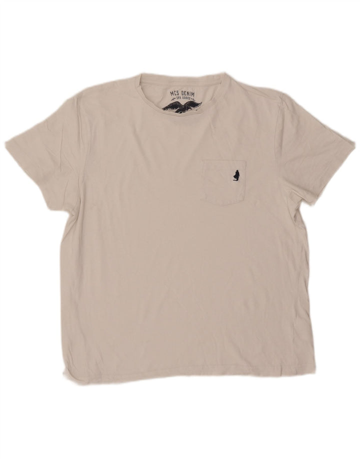 Camiseta masculina Marlboro Classics grande algodão branco