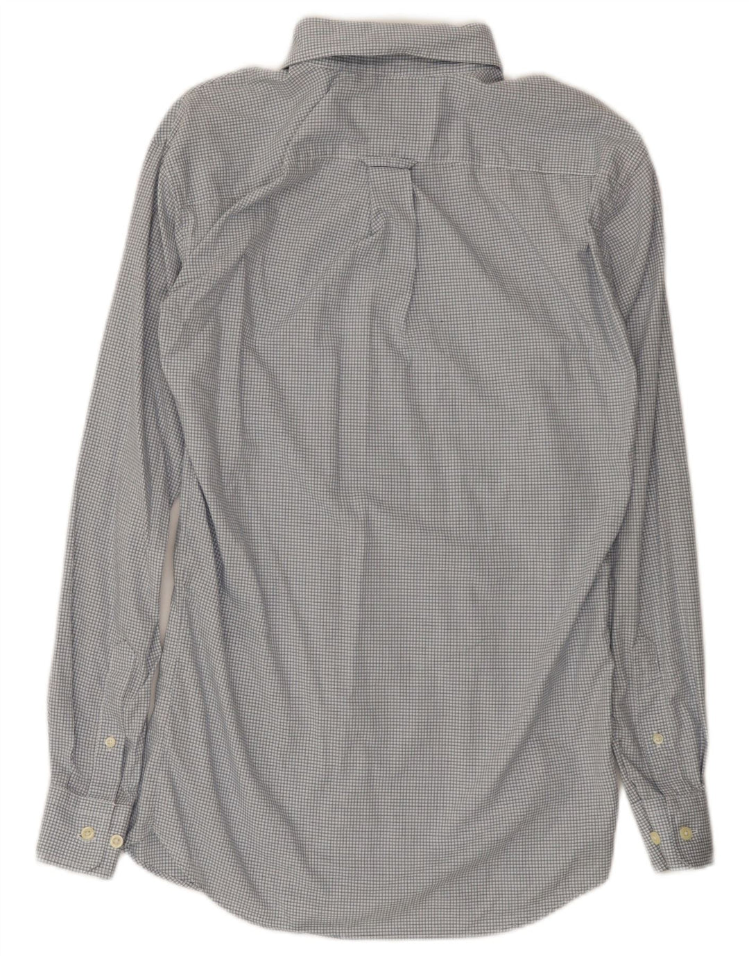 Camisa masculina Nautica de algodão guingão azul médio
