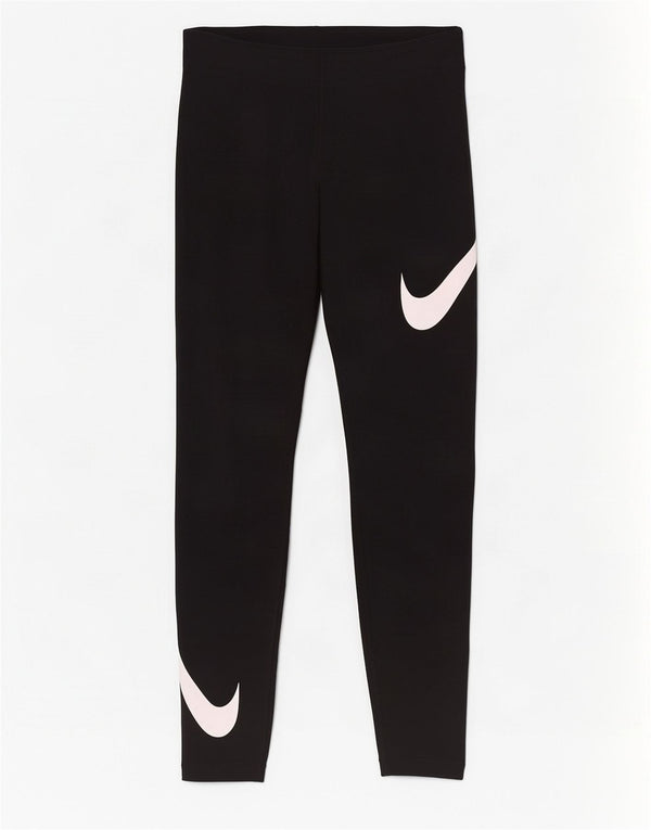 Leggings Nike Femininas Graphic UK 8 Pequenas Algodão Preto