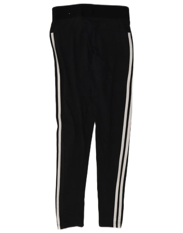 Adidas Womens Slim Fit Leggings UK 8/10 Pequeno Algodão Preto