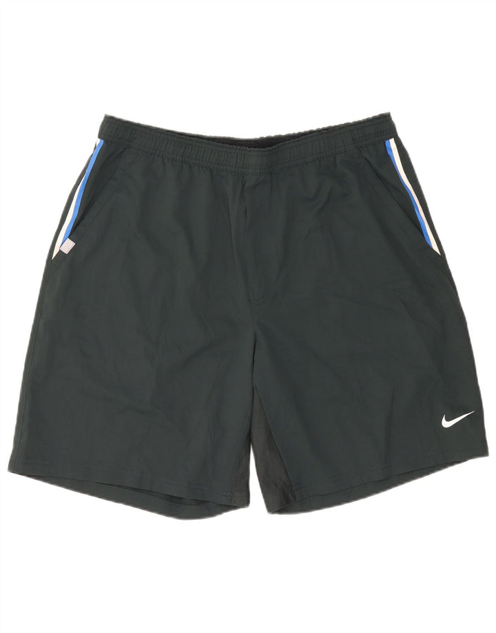 Shorts esportivos masculinos Nike XL cinza colorblock poliéster