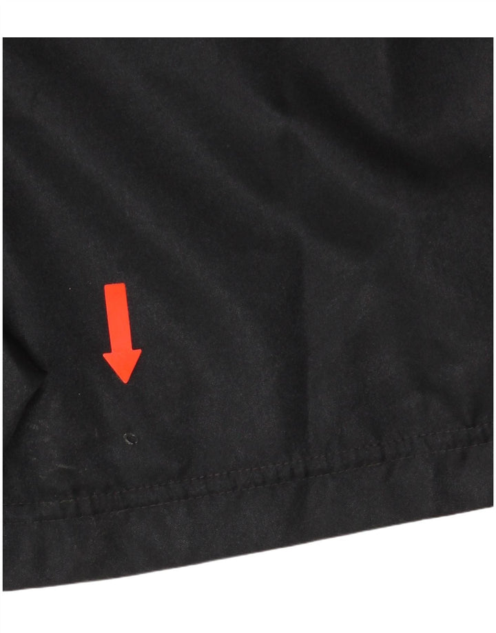 Adidas Womens Sport Shorts UK 10 Pequeno Preto Poliamida