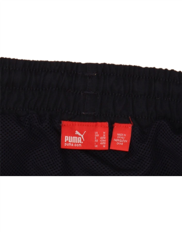 Shorts esportivos masculinos Puma médio azul marinho