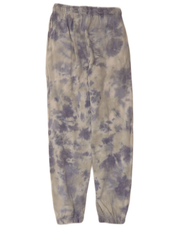 Calça de treino feminina Ellesse Joggers UK 6 XS azul tie dye algodão