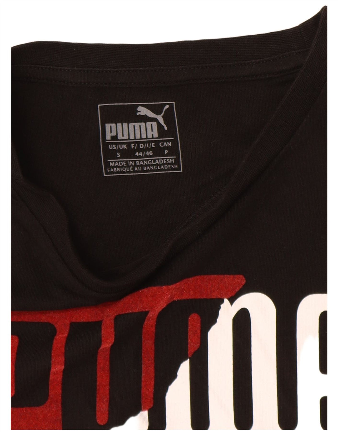 Puma Camiseta Masculina Graphic Top Pequeno Preto