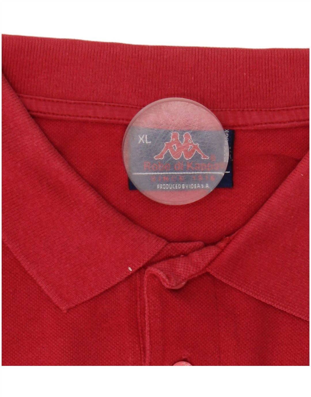 Camisa polo masculina de manga comprida Kappa XL vermelha