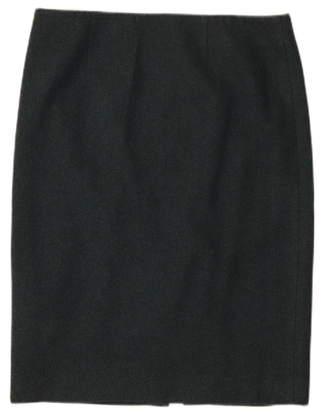 Saia lápis feminina Calvin Klein US 8 médio W32 lã manchada azul