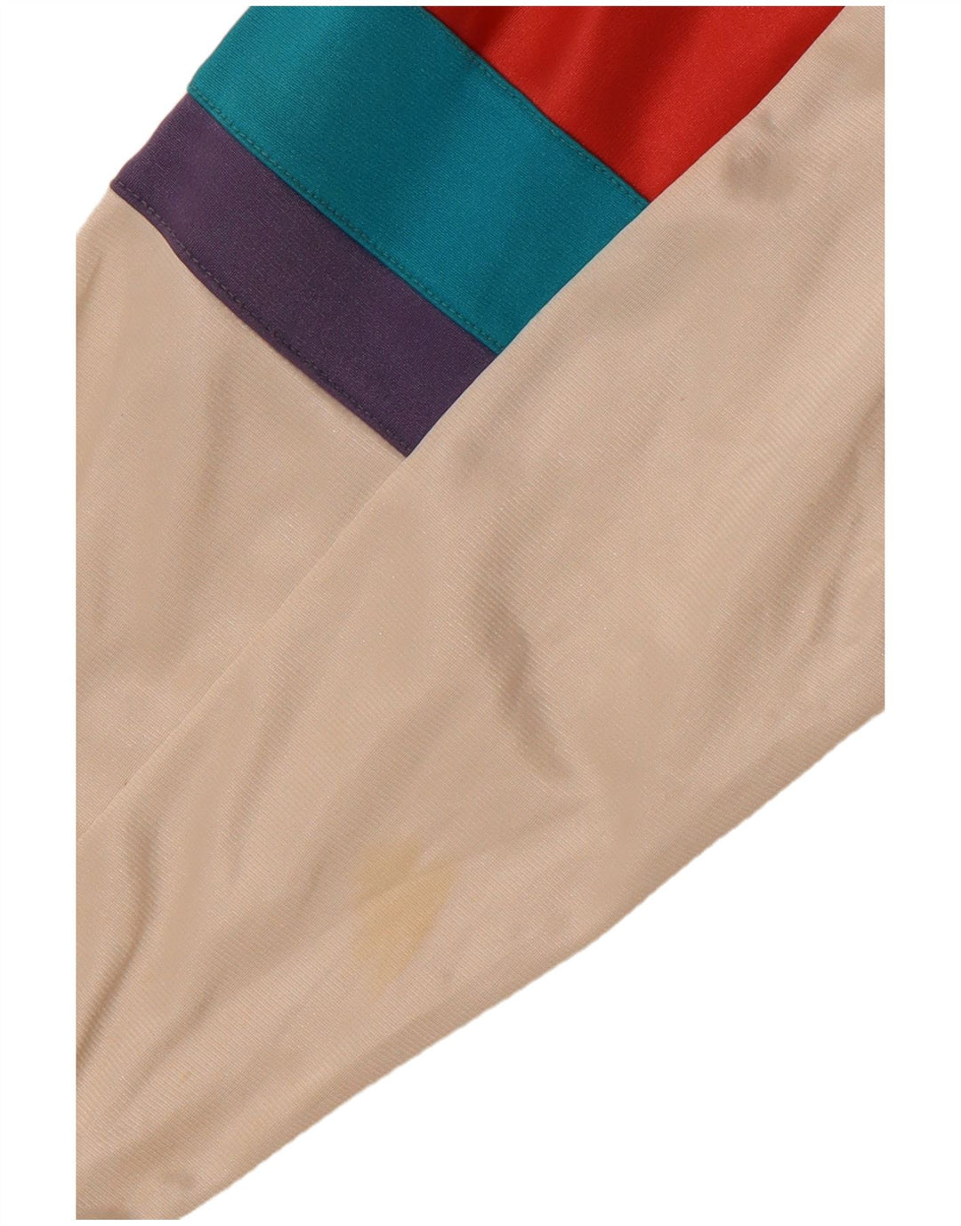 ASICS Mens Graphic Tracksuit Top Jacket IT 48 Medium Off White Colourblock