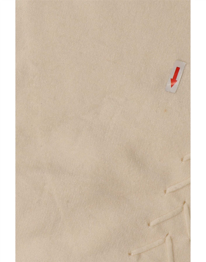 Suéter feminino grande com gola canoa Guess Reino Unido 8 pequeno off white