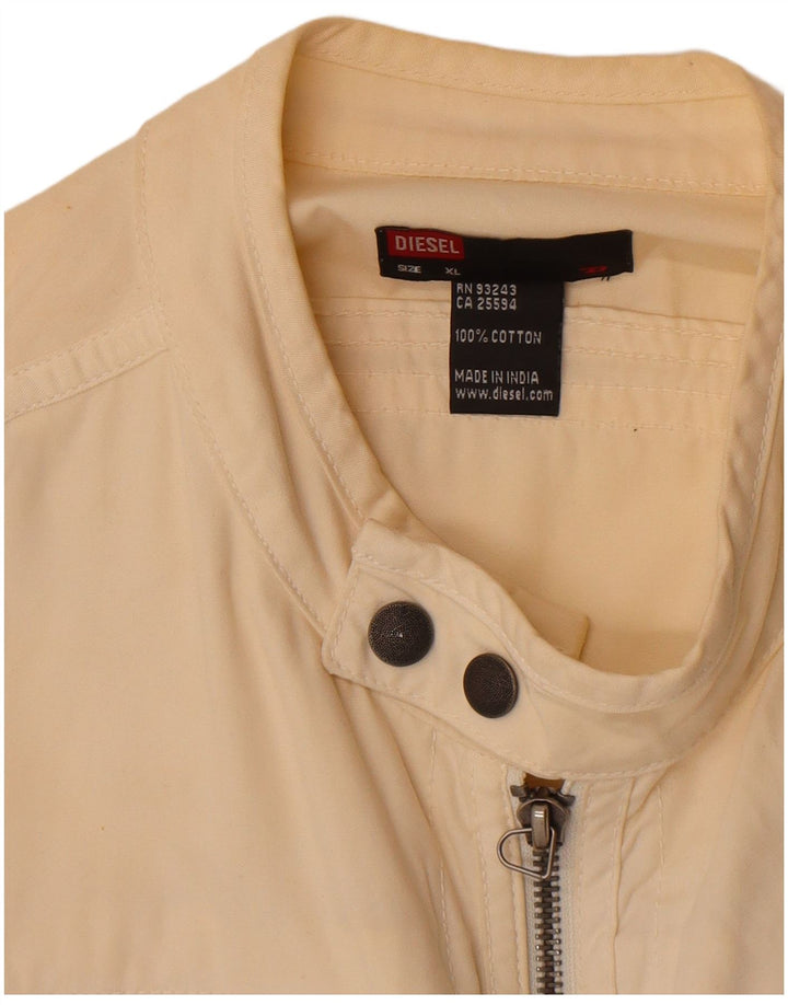 Jaqueta bomber feminina Diesel UK 18 XL algodão branco