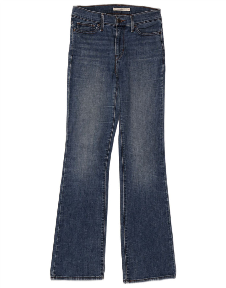 Jeans femininos LEVI'S Slimming Bootcut W26 L32 algodão azul