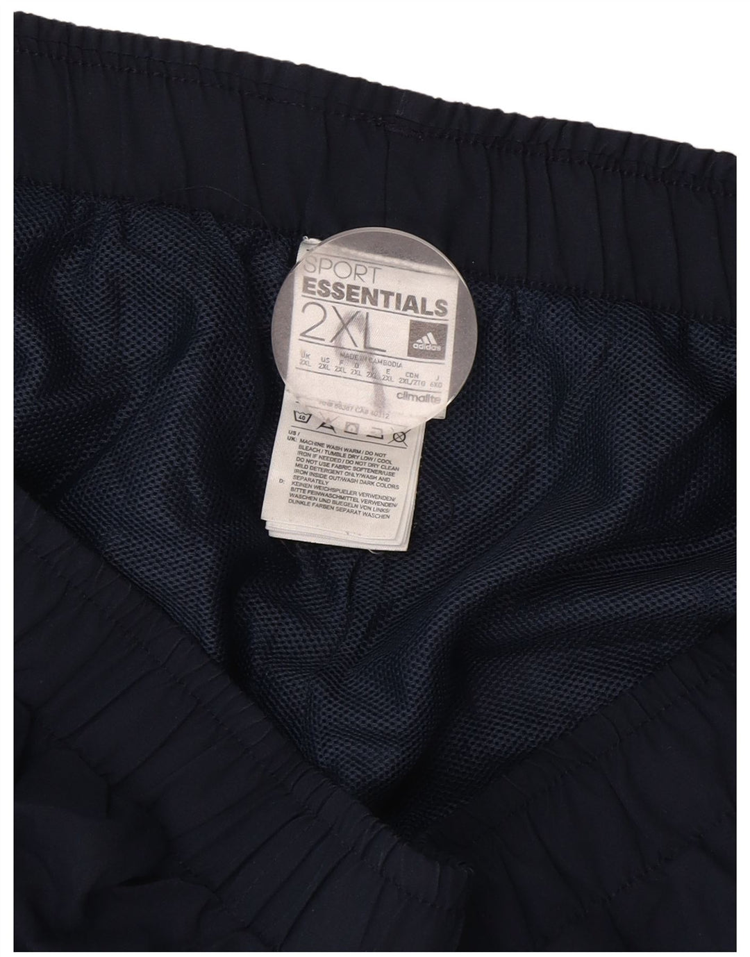 Adidas Masculino Climalite Sport Shorts 2XL Azul Marinho Poliéster