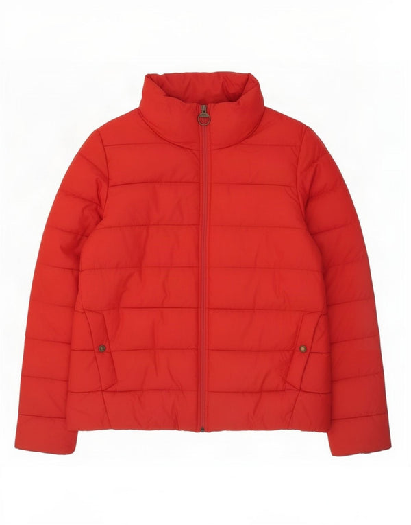 Jaqueta acolchoada feminina Barbour UK 16 grande vermelho