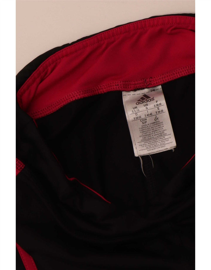 Adidas Womens Climalite Capri Leggings UK 8/10 Pequeno Poliéster Preto