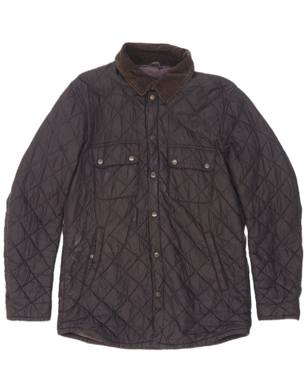 Jaqueta acolchoada masculina Barbour UK 38 poliamida azul marinho médio