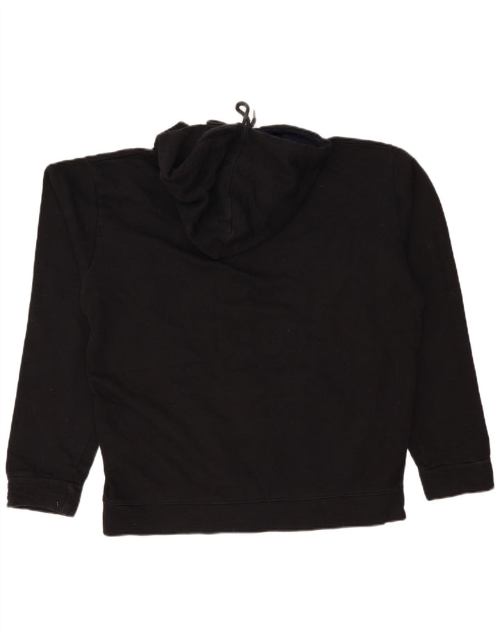 CHAMPION Suéter masculino com capuz gráfico grande algodão preto