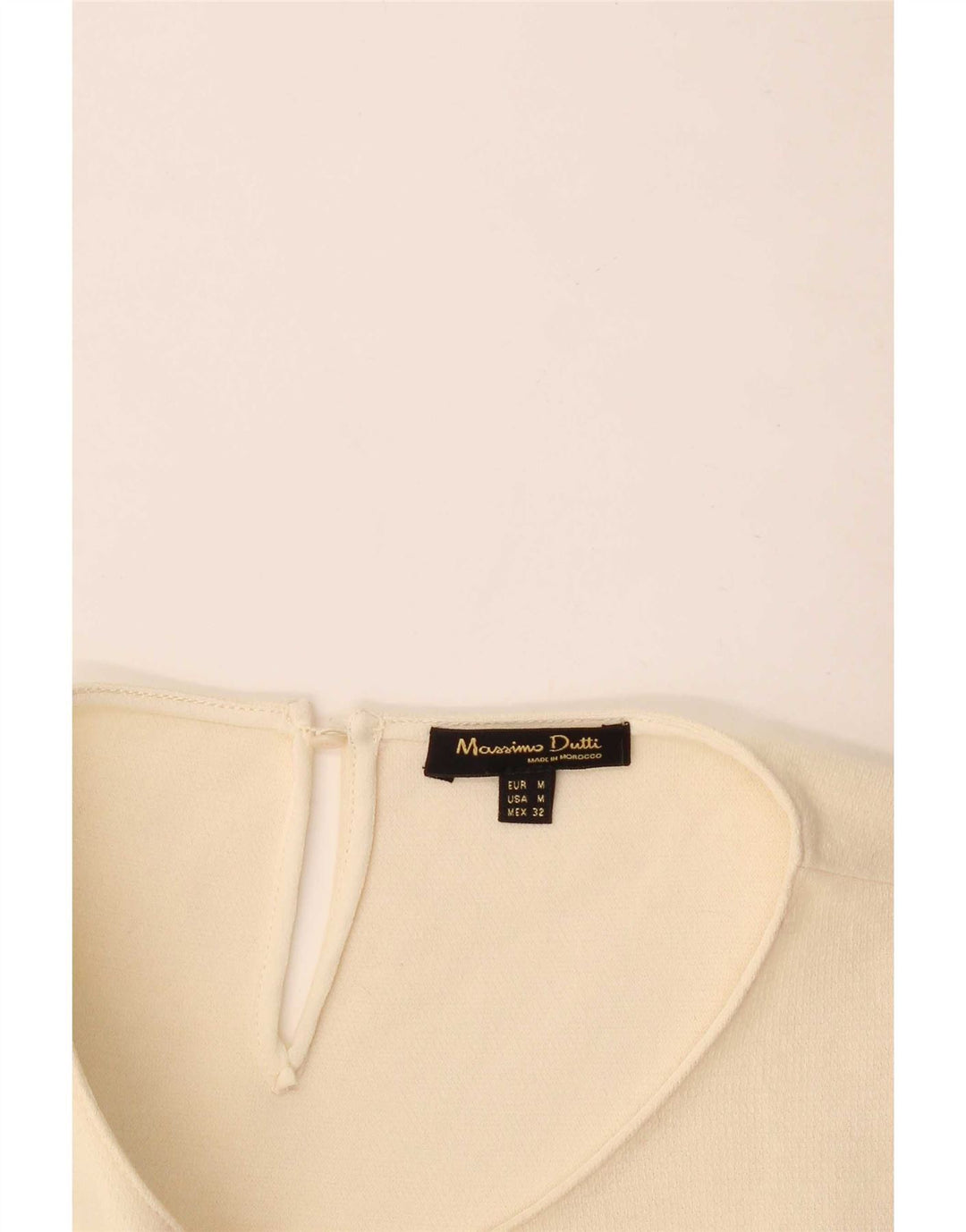 Blusa feminina Massimo Dutti UK 12 Médio Off White