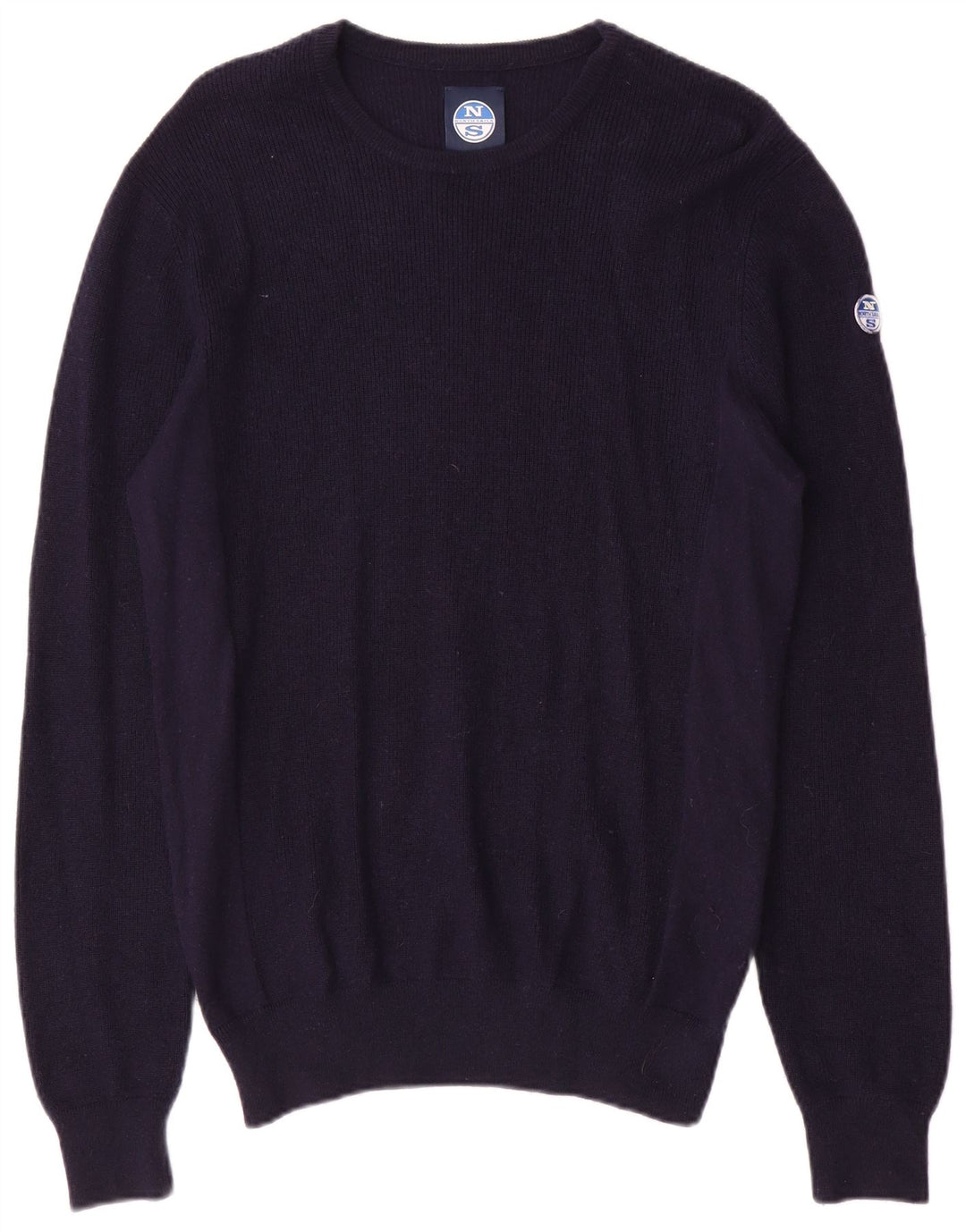 Suéter masculino North Sails com gola redonda e algodão azul marinho médio