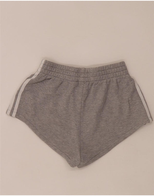 Shorts esportivos femininos Adidas UK 6 XS cinza algodão