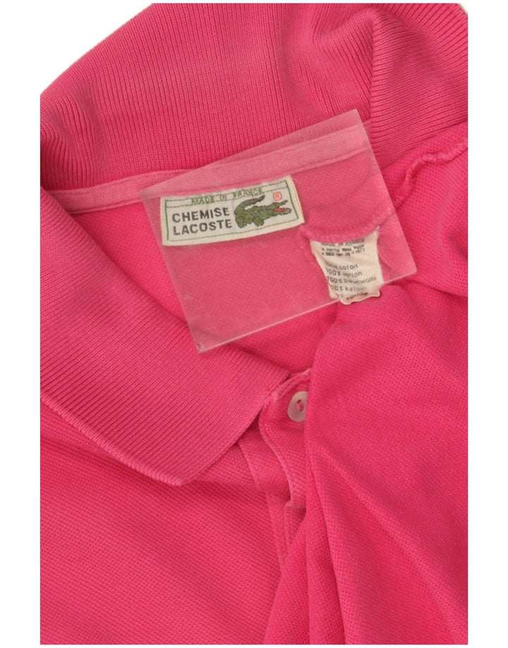 Camisa polo masculina Lacoste grande algodão rosa
