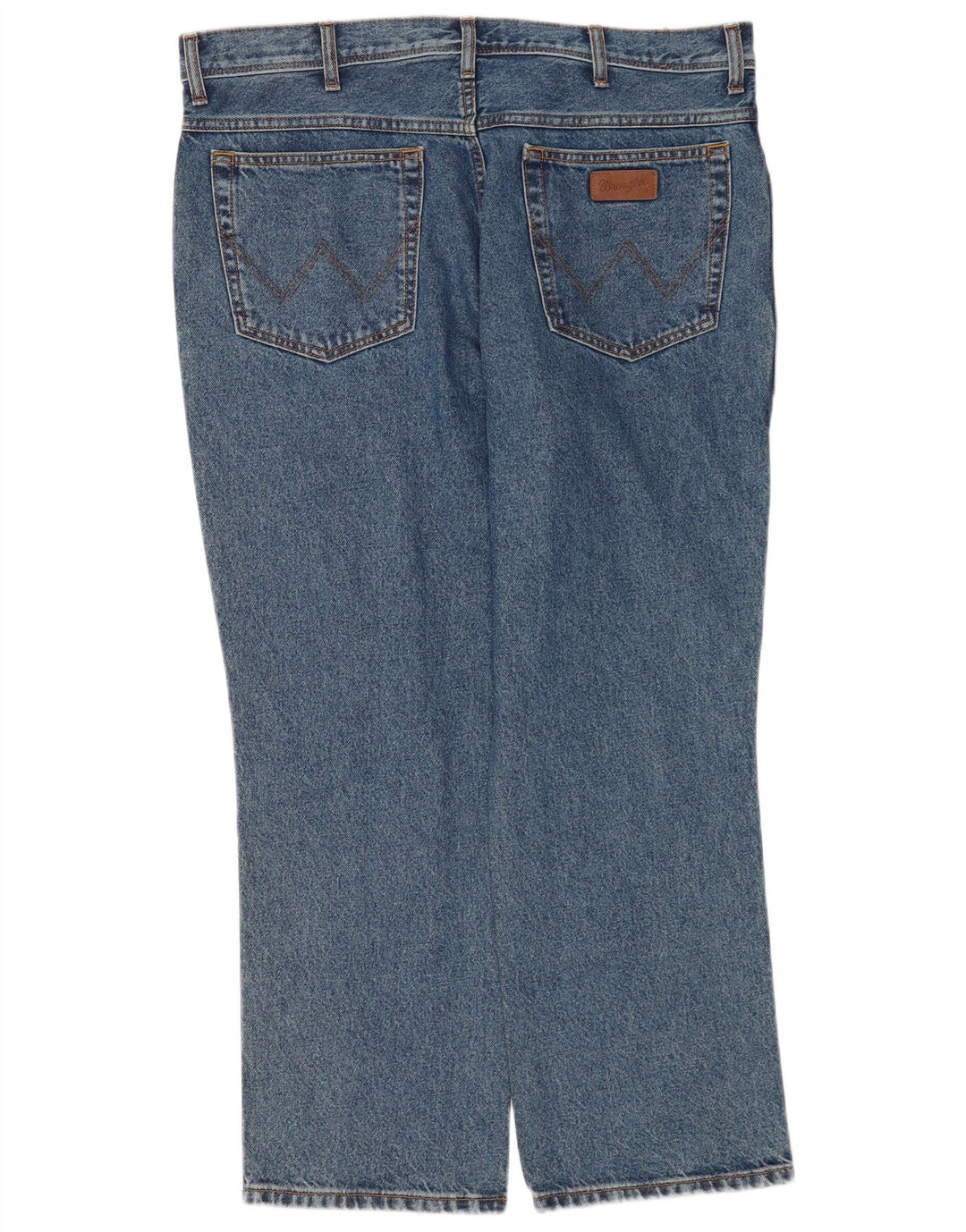 Wrangler Mens Regular Fit Straight Jeans W40 L30 Azul Algodão