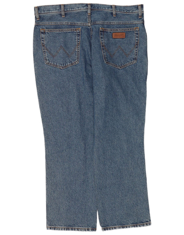 Wrangler Mens Regular Fit Straight Jeans W40 L30 Azul Algodão