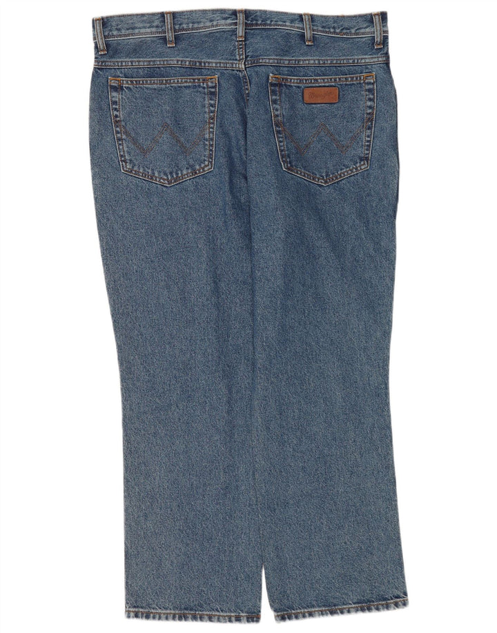 Wrangler Mens Regular Fit Straight Jeans W40 L30 Azul Algodão
