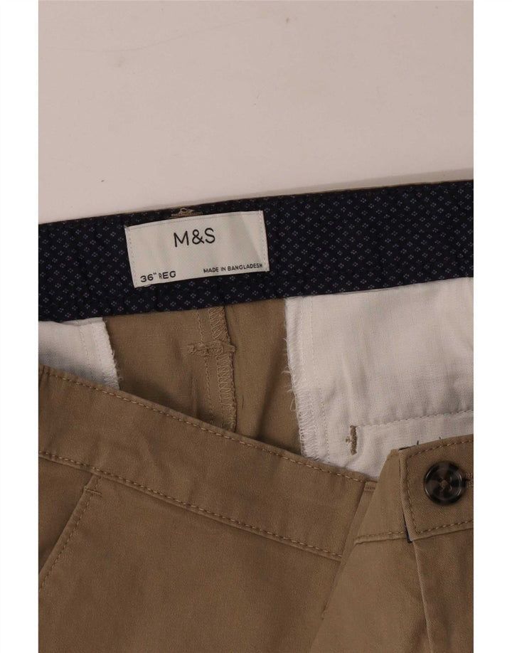 Shorts Chino Masculino Marks & Spencer Grande W36 Bege