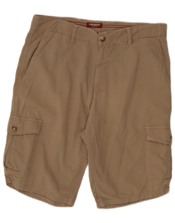 Carrera Mens Cargo Shorts W32 Médio Marrom