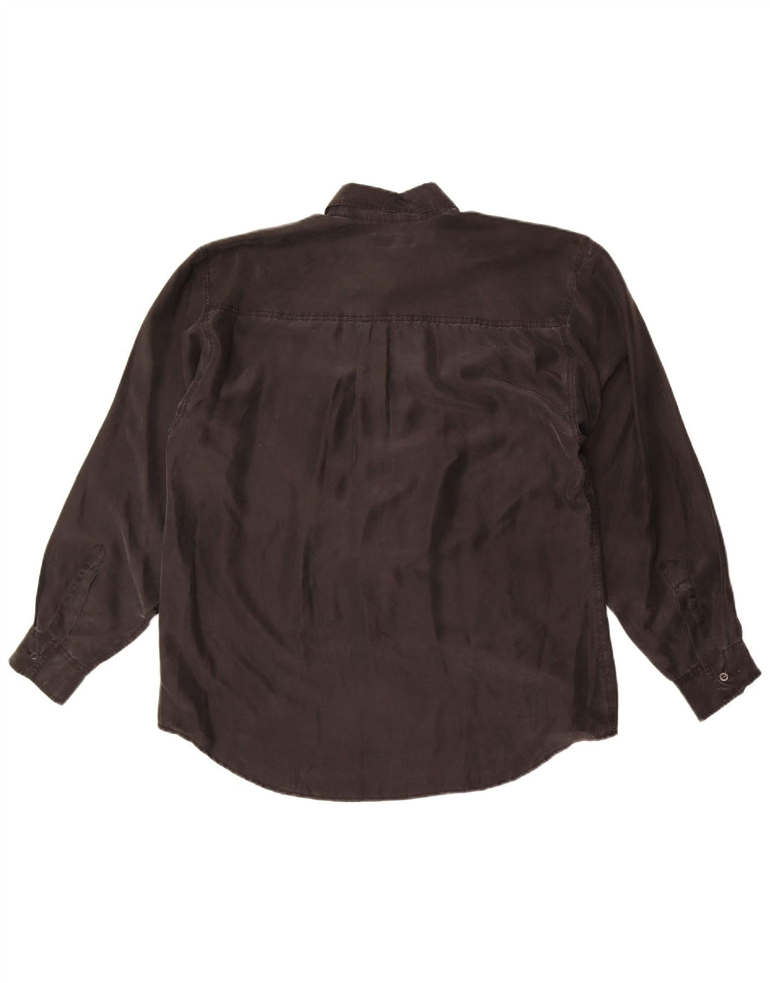 Camisa masculina vintage grande seda preta