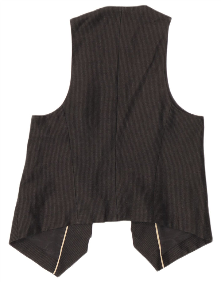 Colete feminino Massimo Dutti OPEN EU 38 médio preto algodão