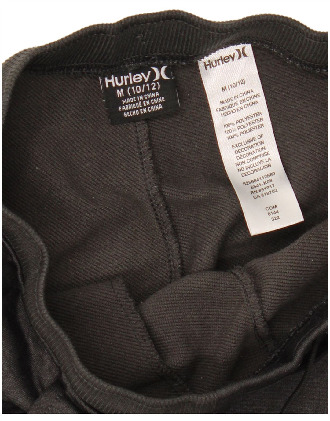 Calça de treino Hurley Boys Joggers 10-11 anos cinza médio poliéster