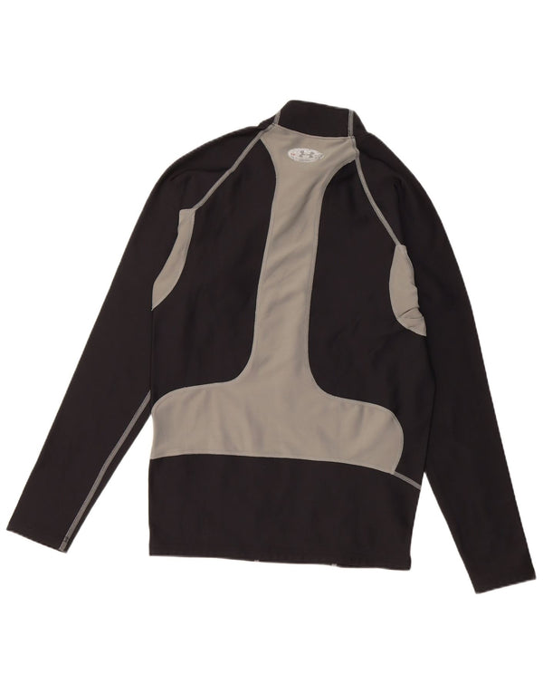 Under Armour Masculino Slim Fit Top Manga Longa Grande Preto Colorblock Esportes
