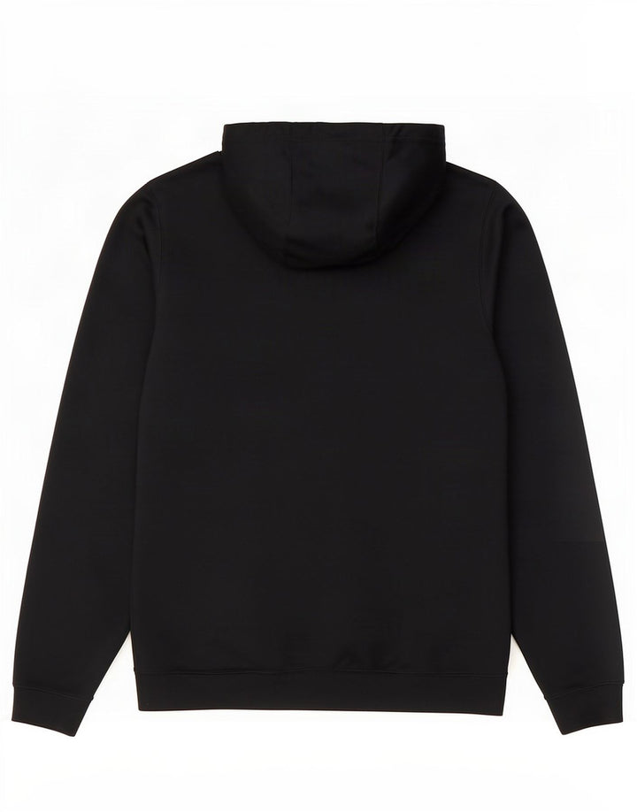 Suéter Nike masculino com capuz e zíper gráfico pequeno preto colorido bloco de poliéster