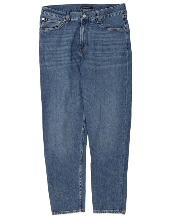 Tommy Hilfiger Masculino Harlem Relaxed Fit Tapered Jeans W32 L32 Azul Algodão
