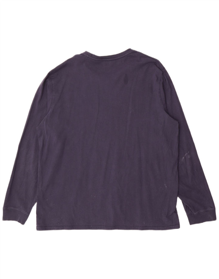 Top masculino Levi's Standard Fit manga comprida XL azul marinho algodão