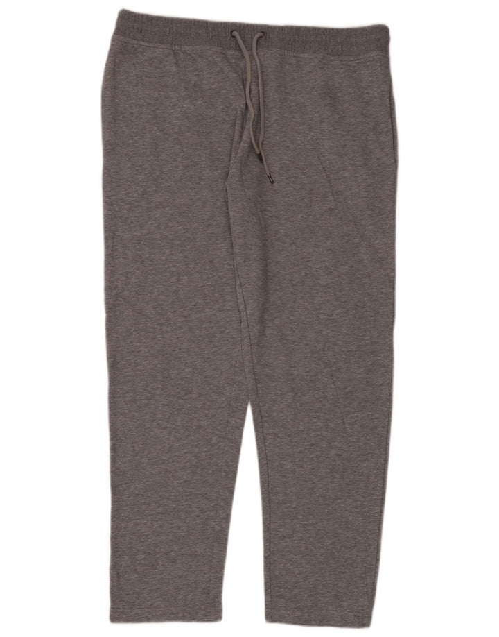 Calça de treino masculina Marks & Spencer grande algodão manchado cinza