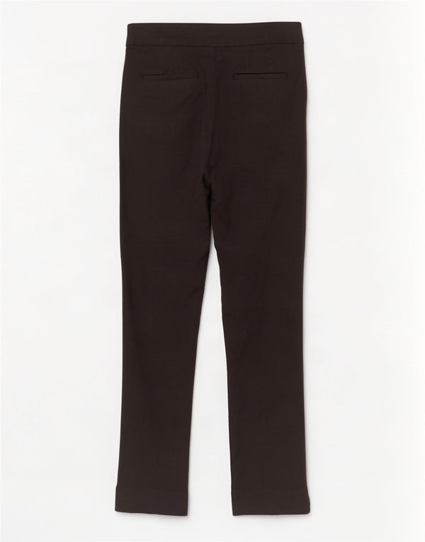 Calça Chino Feminina Boden Slim UK 12 Médio W30 L30 Algodão Preto