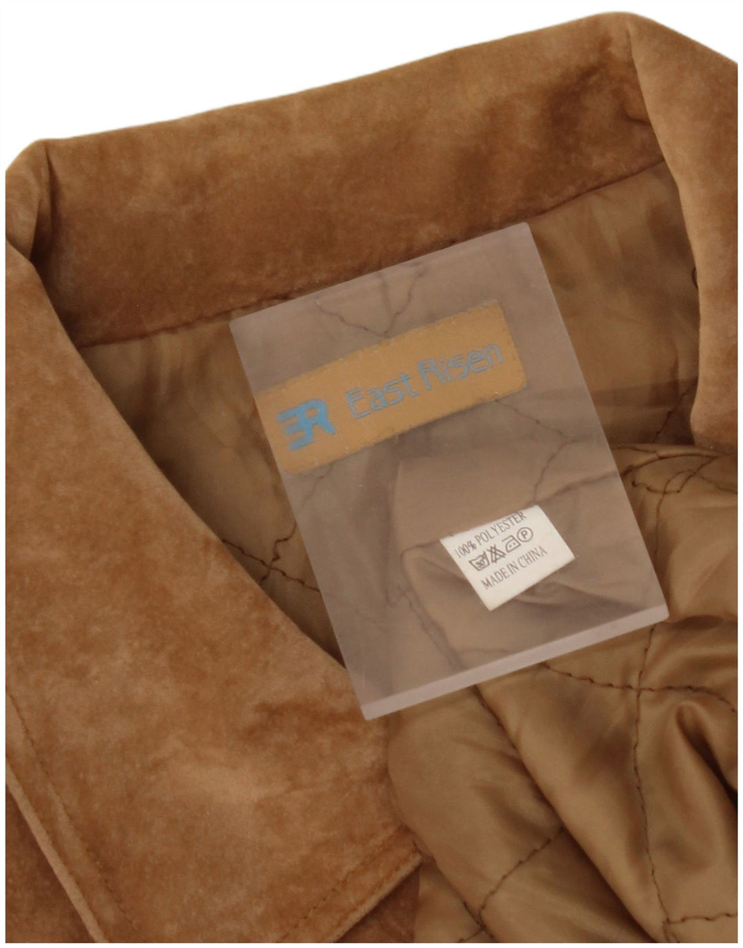 Jaqueta bomber masculina VINTAGE UK 42 XL poliéster marrom