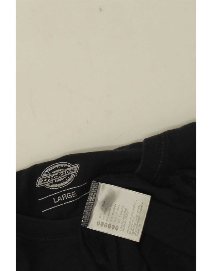Camiseta gráfica masculina Dickies Top grande algodão azul marinho