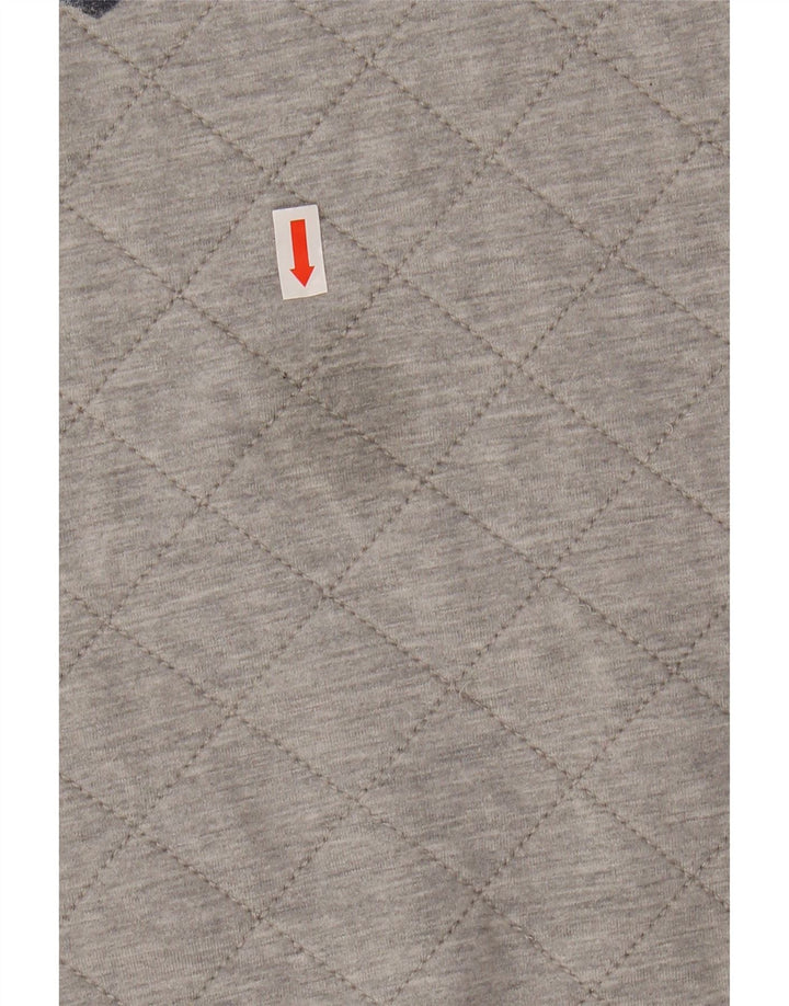 SUPERDRY moletom gráfico masculino jumper pequeno algodão cinza