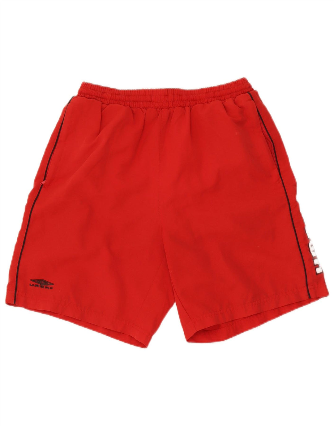 Umbro Mens Graphic Sport Shorts Pequeno Poliéster Vermelho