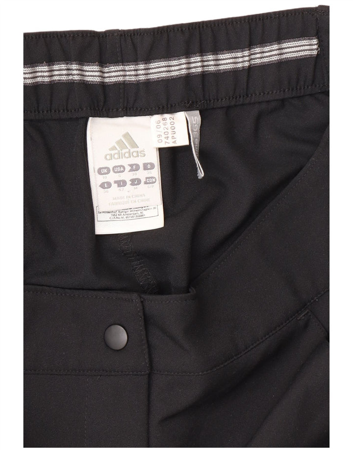 Adidas Womens Climalite Shorts UK 10 Pequeno W30 Poliéster Preto