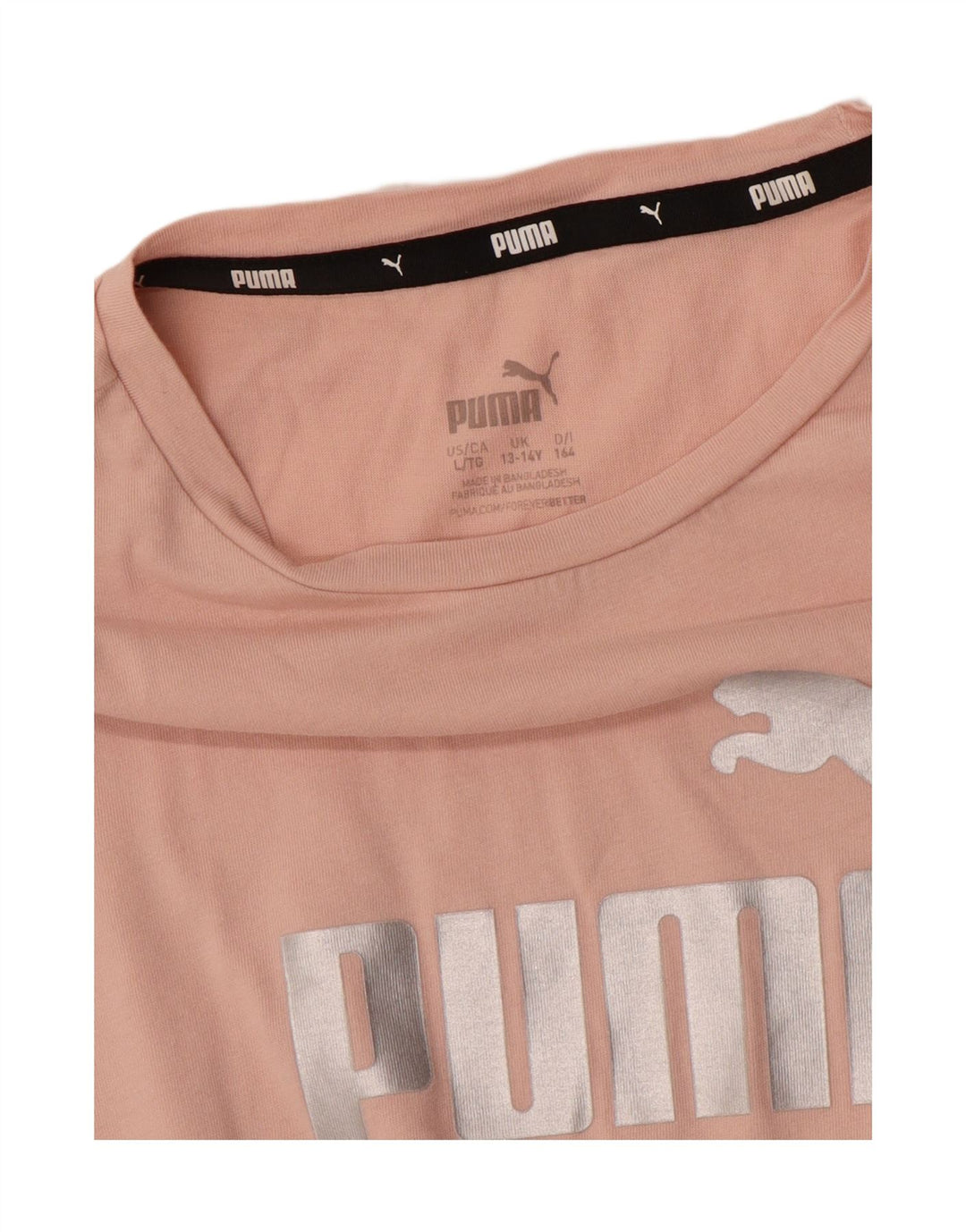 Camiseta gráfica feminina PUMA 13-14 anos rosa
