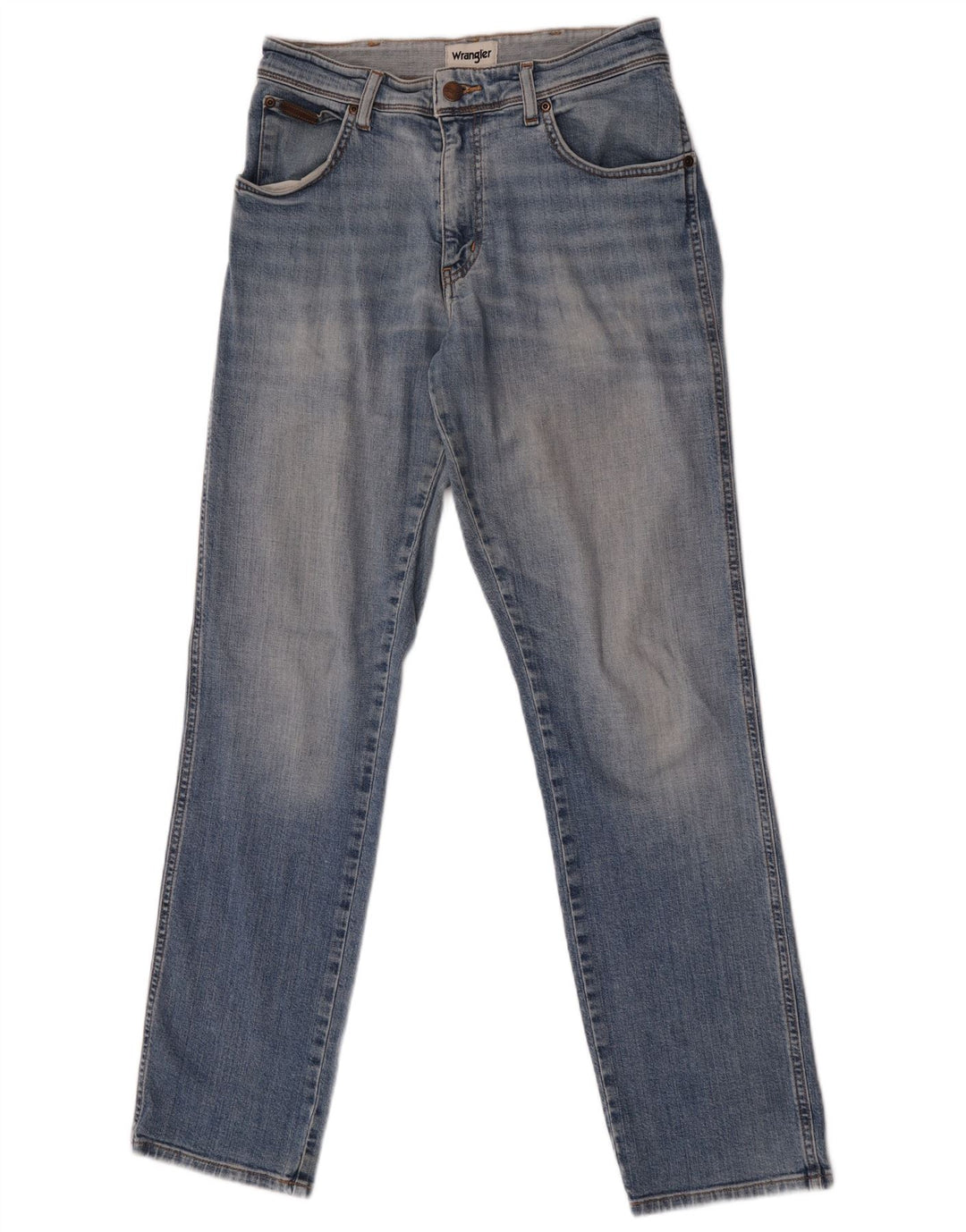 Wrangler Masculino Texas Straight Jeans W30 L32 Azul Algodão