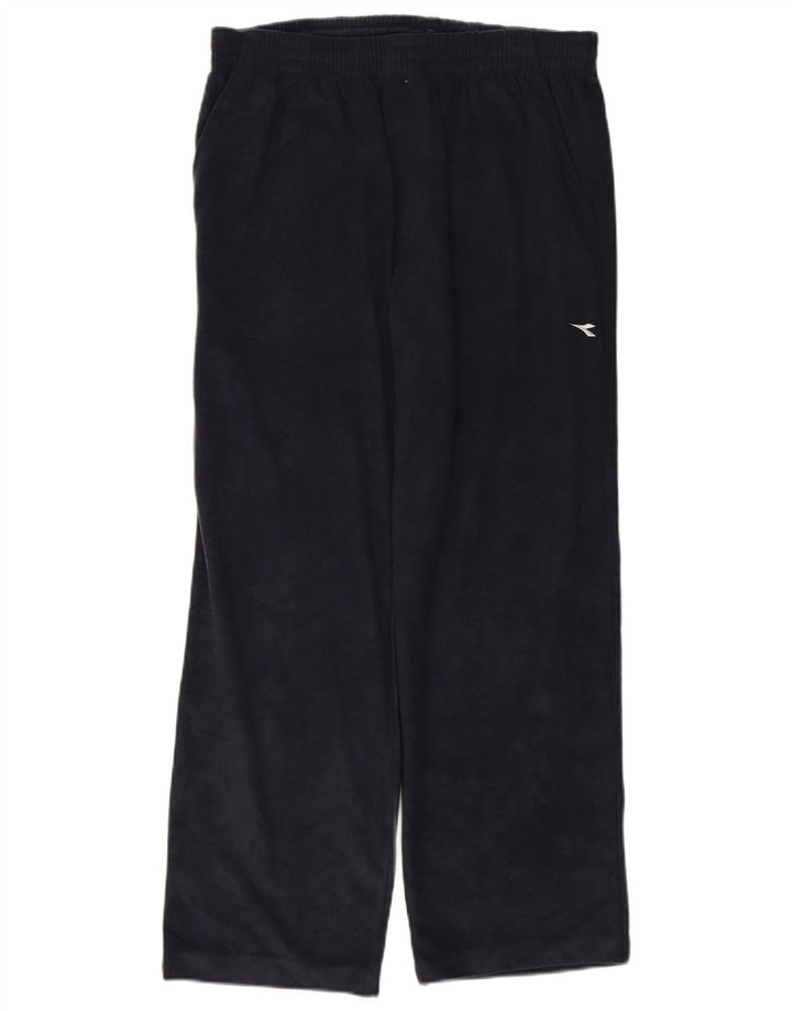 Calça de treino masculina de veludo DIADORA UK 40 poliéster azul marinho médio
