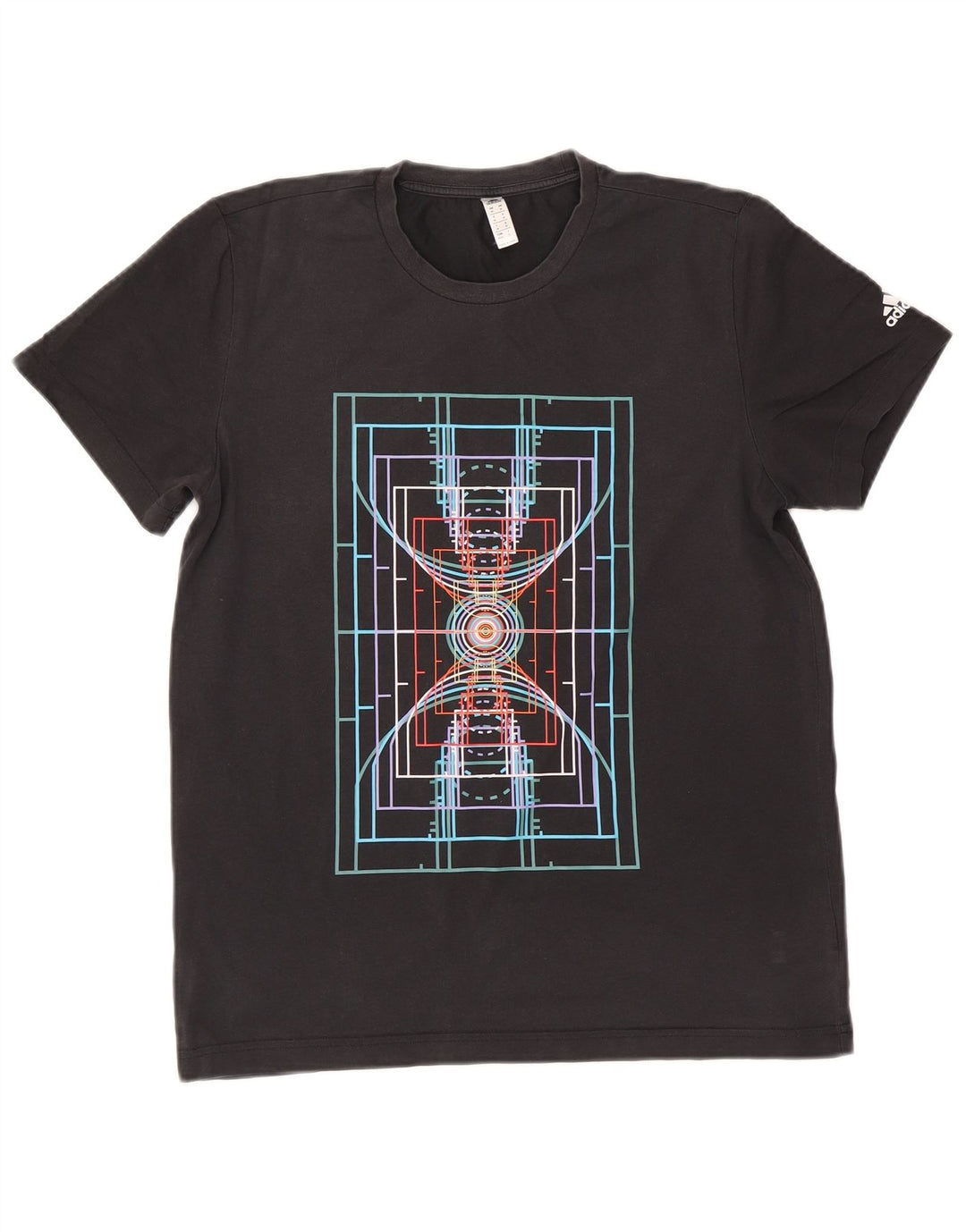 Camiseta Adidas Masculina Climalite Graphic Top Médio Algodão Preto