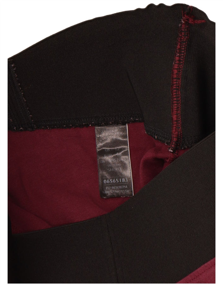 Leggings femininas Marks & Spencer Reino Unido 12 viscose média Borgonha